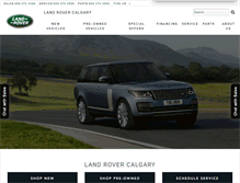 Tablet Screenshot of landrovercalgary.com